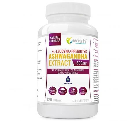 Ashwagandha extrakt 500 mg (9 % withanolidov) 120 kapsúl
