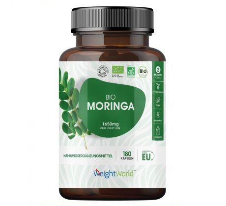 Moringa BIO 550 mg 180 kapsúl