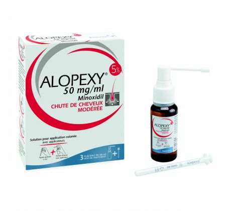 ALOPEXY 5% minoxidil pre mužov 3x60 ml (trojmesačná kúra)