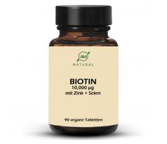 Biotin 10,000 mcg so zinkom a selénom 90 tabliet