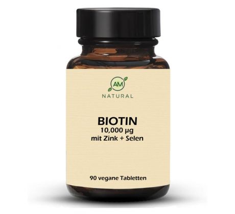 Biotin 10,000 mcg so zinkom a selénom 90 tabliet