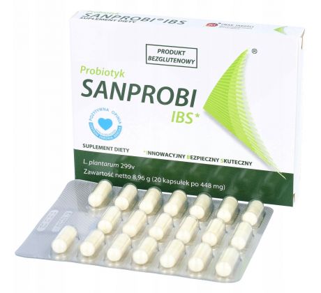 SANPROBI IBS Lactobacillus plantarum 299v 10 miliárd CFU 20 kapsúl