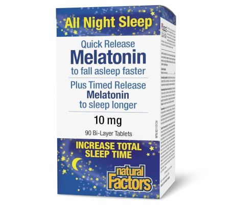 Melatonin 10 mg 90 dvojvrstvových tabliet MAX SILA