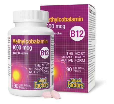 Vitamín B12 1000 mcg 90 sublingválnych tabliet