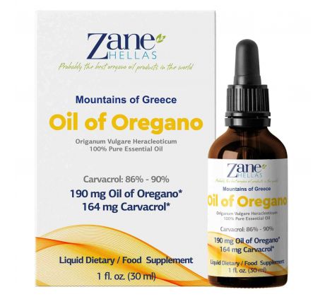 100 % Oreganový olej (min. 86 % carvacrol) 30 ml